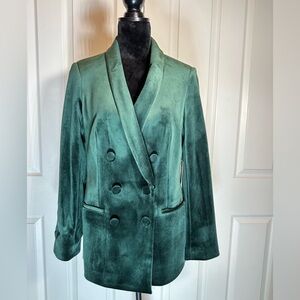 Express velvet green blazer